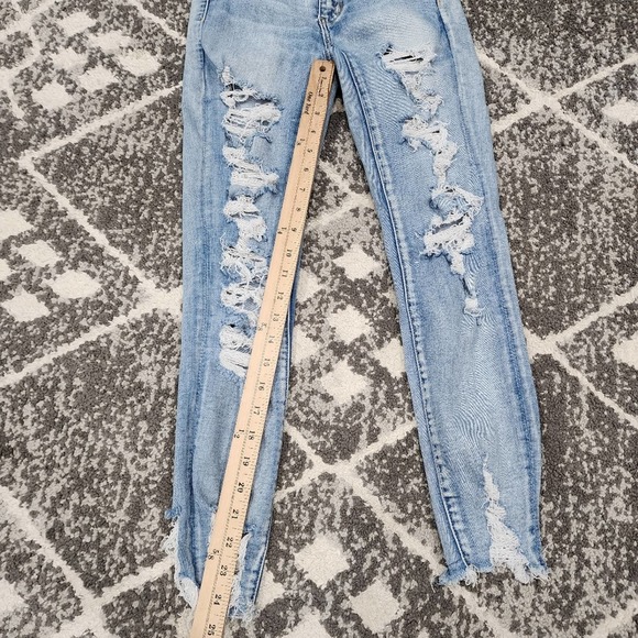 American eagle light wash next level stretch women's size 2 hi rise jeggings - Picture 3 of 9